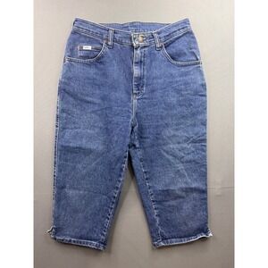 Lee Capri Jeans Womens Blue High Rise Straight Leg Cropped‎ Denim 10M 29W